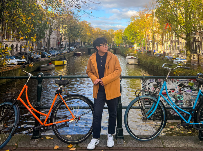 Nguyễn Ngọc Hải tốt nghiệp loại xuất sắc ngành Quản trị kinh doanh quốc tế năm 2023, Trường Đại học Ngoại thương. Ảnh: NVCC.