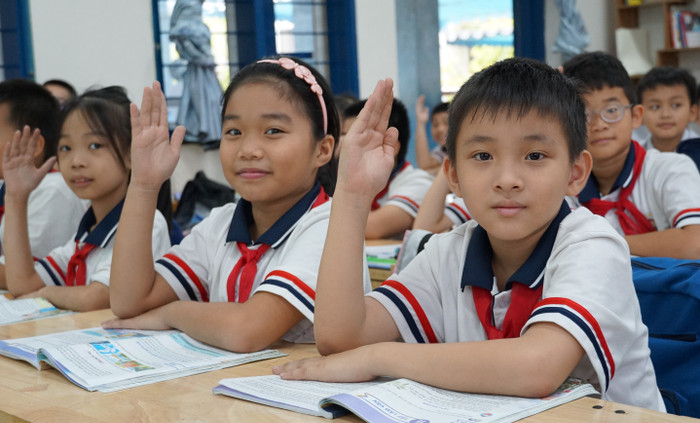 Mỗi tiết học đối với học sinh Trường Tiểu học Nguyễn Bá Ngọc là một trải nghiệm hạnh phúc (Ảnh: Phạm Linh)