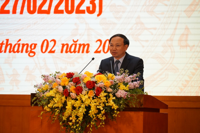 Ông Nguyễn Xuân Ký - Bí thư Tỉnh uỷ, Chủ tịch Hội đồng nhân dân tỉnh Quảng Ninh phát biểu tại hội nghị (Ảnh: Phạm Linh) Ông Nguyễn Xuân Ký - Bí thư Tỉnh uỷ, Chủ tịch Hội đồng nhân dân tỉnh Quảng Ninh phát biểu tại hội nghị (Ảnh: Phạm Linh)