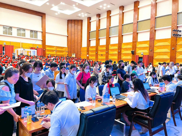 Học viện Thanh thiếu niên Việt Nam chào đón tân sinh viên khóa 13 nhập học. Ảnh: NTCC 2dbdc0cc-0803-4111-be34-6fe47285c06f.jpg