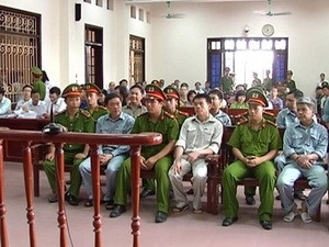 Các bị cáo tại tòa