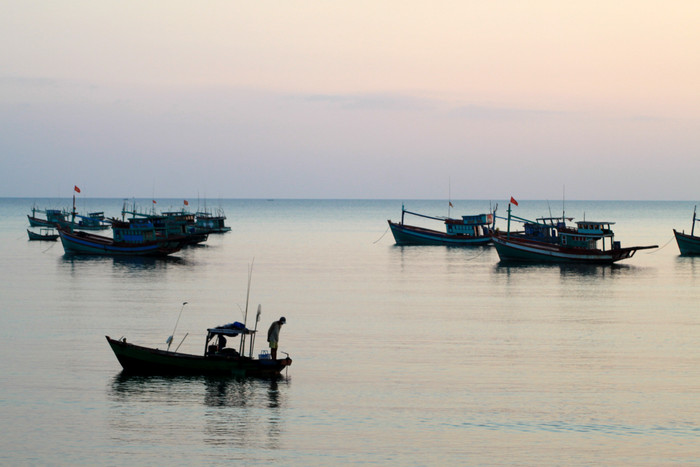 Bình minh trên biển (Ảnh: K.N/Lao động) Bình minh trên biển (Ảnh: K.N/Lao động)