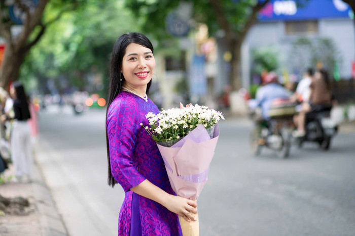 Thạc sĩ Trần Thu Hoài - Hiệu trưởng Trường Tiểu học Cam Giá (thành phố Thái Nguyên). Ảnh: NVCC IMG_9198.jpeg