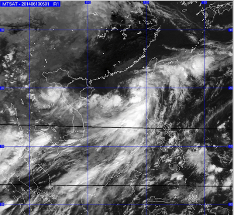 Ảnh mây vệ tinh.
