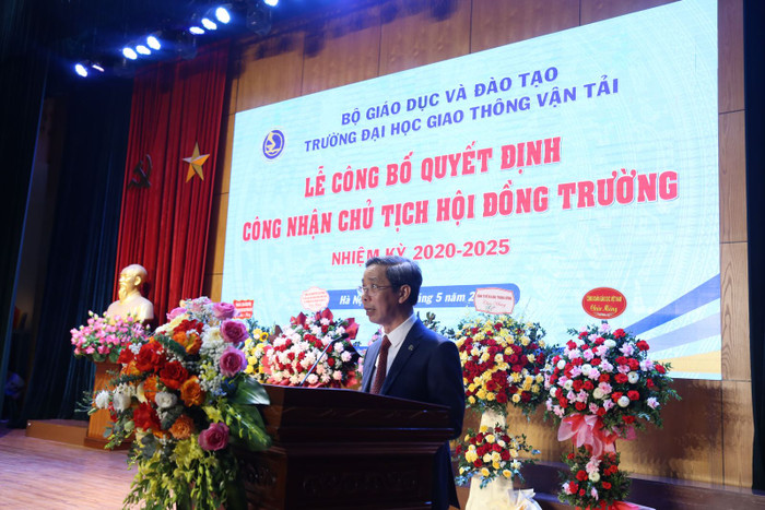Phó giáo sư, Tiến sĩ Nguyễn Thanh Chương - Chủ tịch Hội đồng trường Trường Đại học Giao thông vận tải. (Ảnh: Website nhà trường) IMG_3266.jpeg