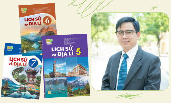 Phó Giáo sư, Tiến sĩ Đào Ngọc Hùng - Tổng Chủ biên kiêm Chủ biên phần Địa lý sách giáo khoa Lịch sử và Địa lý, bộ sách Kết nối tri thức với cuộc sống. Ảnh: NVCC. Thiết kế: Hồng Linh Phó Giáo sư, Tiến sĩ Đào Ngọc Hùng - Tổng Chủ biên kiêm Chủ biên phần Địa lý sách giáo khoa Lịch sử và Địa lý, bộ sách Kết nối tri thức với cuộc sống. Ảnh: NVCC. Thiết kế: Hồng Linh