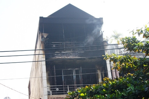 Hiện trường vụ hỏa hoạn