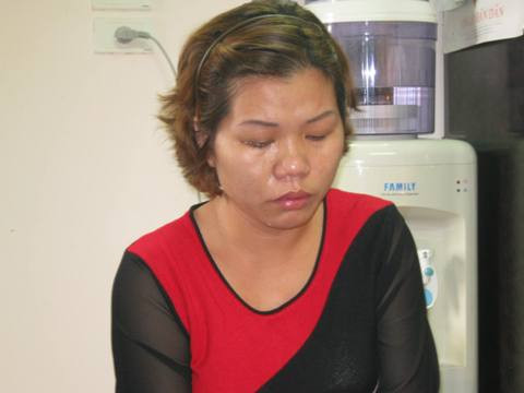 Nguyễn Thị Cúc tại cơ quan công an Nguyễn Thị Cúc tại cơ quan công an