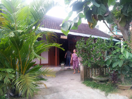 Ngôi nhà của anh Tuấn - nơi xảy ra nhiều vụ cháy không rõ nguyên nhân.