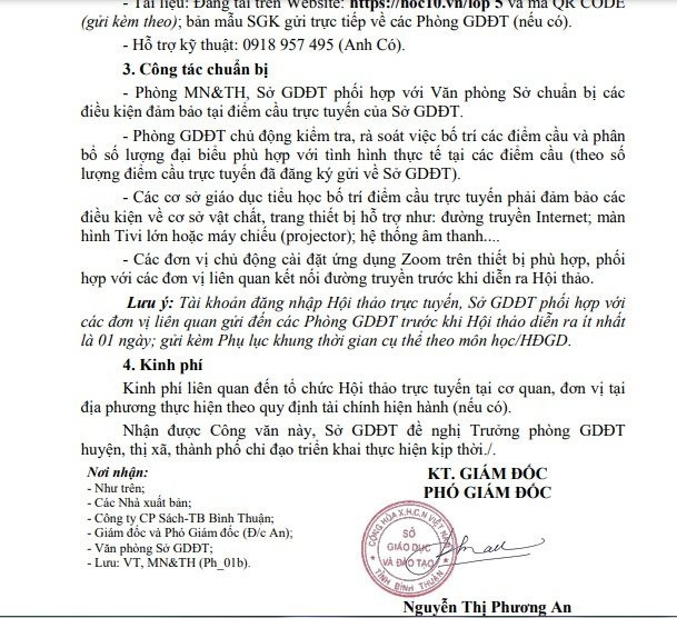 Công văn tổ chức hội thảo giới thiệu sách giáo khoa của Sở Giáo dục Bình Thuận được gửi về các trường học. gdvn-hội thảo.jpg