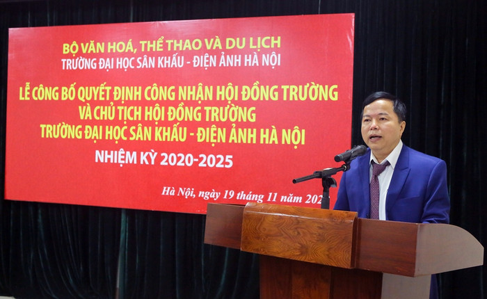 Tiến sĩ Phạm Trí Thành - Chủ tịch Hội đồng trường, Trường Đại học Sân khấu - Điện ảnh Hà Nội. (Ảnh: Website nhà trường) 3-96.jpg