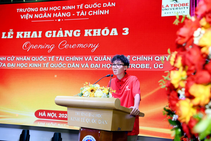 Sinh viên Lê Công Minh - Khóa 3 Chương trình cử nhân quốc tế La Trobe - NEU. Ảnh: Website nhà trường. DSC_7642 (Copy).jpg