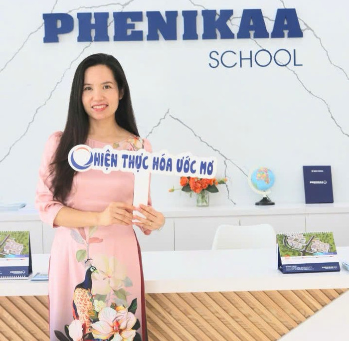 Cô Đoàn Thu Hà - Hiệu trưởng Trường trung học cơ sở và Trung học phổ thông Phenikaa. Ảnh: NTCC. z6234890981579_df7d64c9d17b8d6c6c4accb50569cefc.jpg