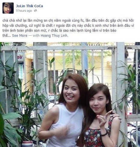 Fan ruột chúc sinh nhật Hoàng Thùy Linh. Fan ruột chúc sinh nhật Hoàng Thùy Linh.