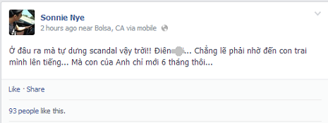 Sonnie Nye bất ngờ trước scandal. Sonnie Nye bất ngờ trước scandal.