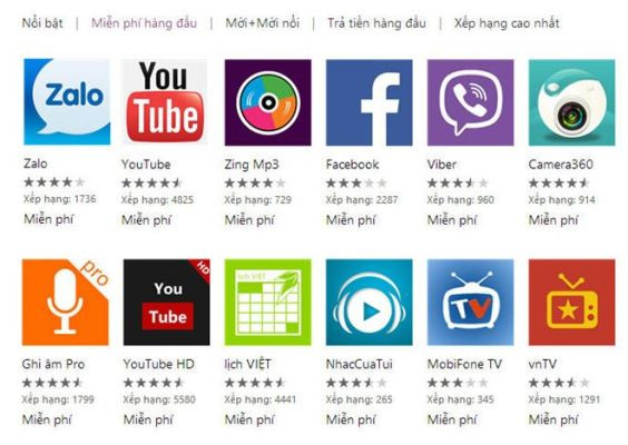 Vừa ra mắt nhưng phiên bản cho Windows Phone của Zalo đã nhảy lên vị trí số 1 trên bảng xếp hạng. Vừa ra mắt nhưng phiên bản cho Windows Phone của Zalo đã nhảy lên vị trí số 1 trên bảng xếp hạng.