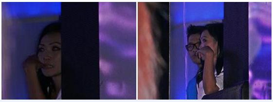 Phương Thanh thập thò sau cánh gà lo lắng cho Siu Black. Phương Thanh thập thò sau cánh gà lo lắng cho Siu Black.