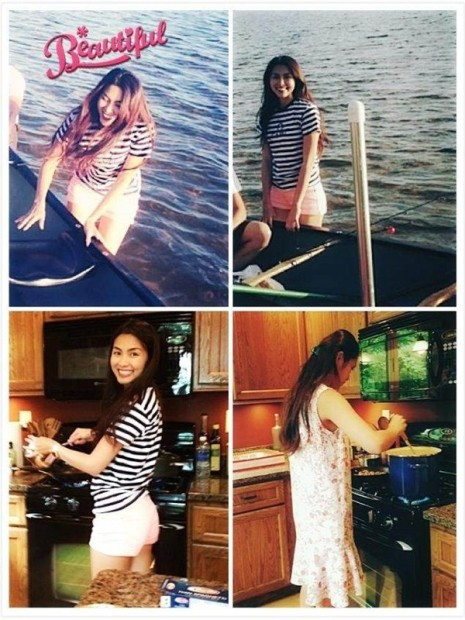 Bức hình trên trang cá nhân cho thấy Tăng Thanh Hà đặc biệt giản dị trong vai trò nội trợ Bức hình trên trang cá nhân cho thấy Tăng Thanh Hà đặc biệt giản dị trong vai trò nội trợ