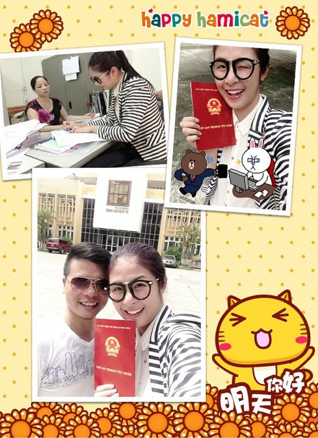 Ngọc Hân khoe ảnh đi nhận bằng tốt nghiệp cùng bạn.