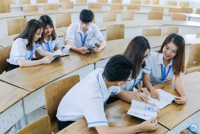 Sinh viên Trường Đại học Kinh tế - Luật (Đại học Quốc gia thành phố Hồ Chí Minh). Ảnh minh họa: Website trường.