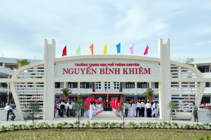 Trường Trung học phổ thông Chuyên Nguyễn Bỉnh Khiêm (Quảng Nam). Ảnh: Website trường. chuyen nguyen binh khiem.jpg