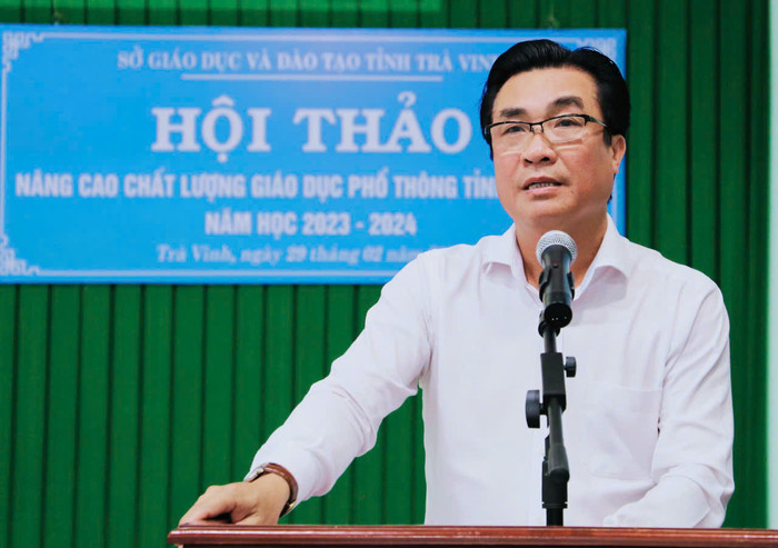 Ông Nguyễn Thanh Tuấn - Phó Giám đốc Sở Giáo dục và Đào tạo tỉnh Trà Vinh. Ảnh: Sở GDĐT Trà Vinh cung cấp. PGĐ SGD Tra Vinh.jpg
