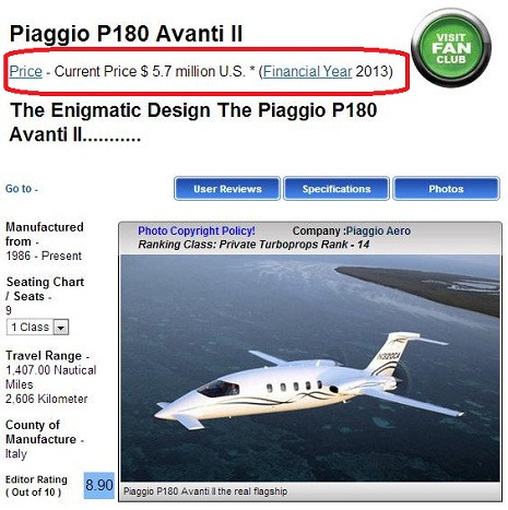 Dòng máy bay tương tự chiếc máy bay được cho là của Thu Minh chỉ có giá 5,7 triệu USD. Dòng máy bay tương tự chiếc máy bay được cho là của Thu Minh chỉ có giá 5,7 triệu USD.