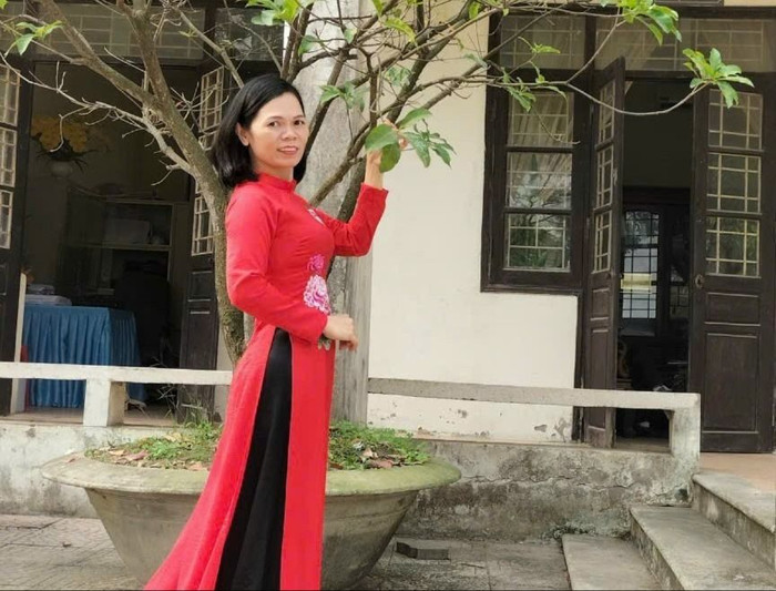 Cô Nguyễn Thị Nguyên, giáo viên tại Trường Trung học phổ thông Quế Võ 3 (Bắc Ninh). Ảnh: NVCC. cô nguyên.jpg