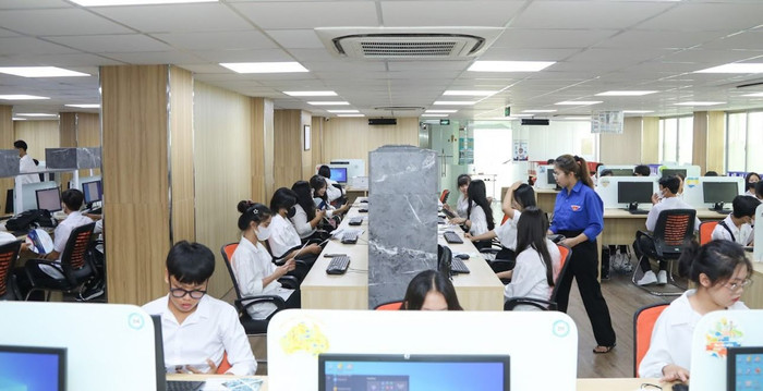 Trường Đại học Công nghiệp Thành phố Hồ Chí Minh đầu tư cơ sở vật chất tiện nghi, hiện đại phục vụ cho công tác đào tạo chuyên ngành Thuế. Ảnh: NTCC. đh cn tphcm.jpg
