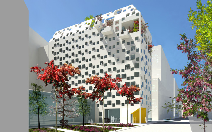 8. KTX M6B1, Paris, Pháp: Được thiết kế theo kiến trúc xoắn ốc. Vừa tạo được không gian riêng biệt lại có những không gian sinh hoạt chung ấm áp cho mọi người giữa môi trường “xanh”. 8. KTX M6B1, Paris, Pháp: Được thiết kế theo kiến trúc xoắn ốc. Vừa tạo được không gian riêng biệt lại có những không gian sinh hoạt chung ấm áp cho mọi người giữa môi trường “xanh”.