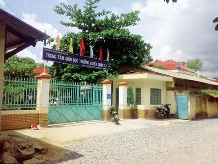 Trung tâm Giáo dục Thường xuyên Q.12 - nơi tên Hận đang theo học.