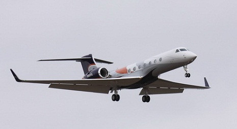 Chuyên cơ N551VL trên bầu trời - Ảnh: Tư liệu Chuyên cơ N551VL trên bầu trời - Ảnh: Tư liệu