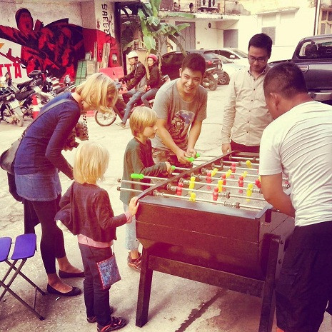 ... hay chiếc bàn bi lắc này điều là những điểm thu hút khách ở khu Zone 9./.