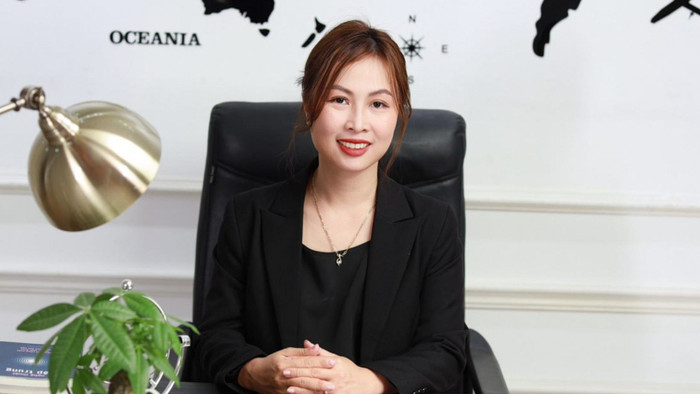 Bà Nguyễn Lê Vân - Tổng Giám đốc Công ty trách nhiệm hữu hạn Du học Định cư DSS. Ảnh NVCC.