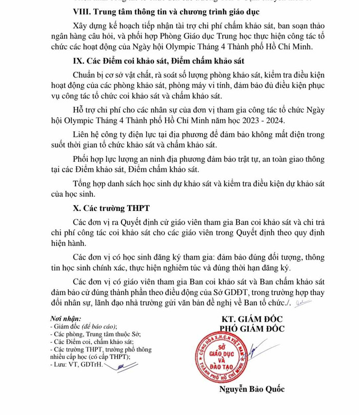Kế hoạch 1414/KH-SGDĐT về tổ chức Ngày hội Olympic Tháng 4 Thành phố Hồ Chí Minh năm học 2023 - 2024. (Ảnh: Ánh Dương) gdvn_kshs.jpg