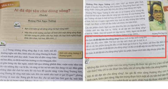 "Ai đã đặt tên cho dòng sông?" - Ngữ văn 11 - bộ Kết nối tri thức với cuộc sống. (Ảnh: Cao Nguyên) "Ai đã đặt tên cho dòng sông?" - Ngữ văn 11 - bộ Kết nối tri thức với cuộc sống. (Ảnh: Cao Nguyên)