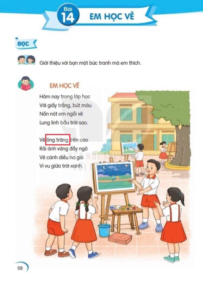 Không viết hoa danh từ riêng chỉ người - "ông trăng" đã được nhân hóa. (Ảnh: Cao Nguyên) Không viết hoa danh từ riêng chỉ người - "ông trăng" đã được nhân hóa. (Ảnh: Cao Nguyên)
