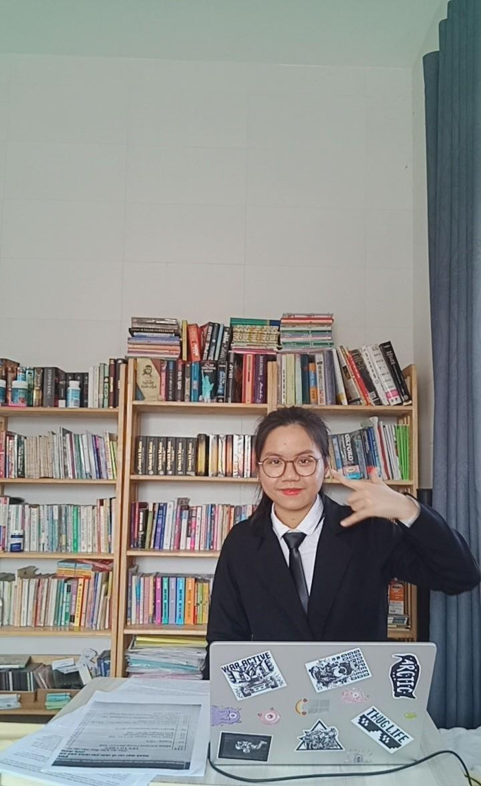 Nữ sinh Nguyễn Hoàng Châu Anh, lớp 10 Anh, Trường Trung học phổ thông chuyên Lê Quý Đôn, tỉnh Quảng Trị. (Ảnh: Nhân vật cung cấp) Nữ sinh Nguyễn Hoàng Châu Anh, lớp 10 Anh, Trường Trung học phổ thông chuyên Lê Quý Đôn, tỉnh Quảng Trị. (Ảnh: Nhân vật cung cấp)