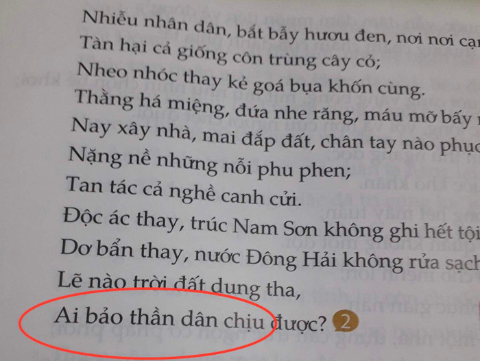 Sách "Nguyễn Trãi toàn tập" (Viện Sử học), Nhà xuất bản Khoa học xã hội, Hà Nội, 1976, ghi "thần người (thần nhân) đều căm giận". (Ảnh: CTV)