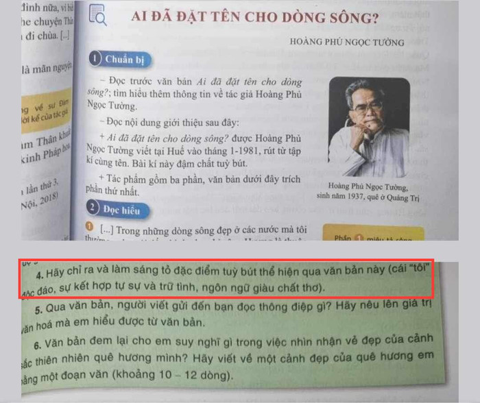 Tác phẩm "Ai đã đặt tên cho dòng sông?" - Ngữ văn 11 - Cánh Diều. (Ảnh: Cao Nguyên) Tác phẩm "Ai đã đặt tên cho dòng sông?" - Ngữ văn 11 - Cánh Diều. (Ảnh: Cao Nguyên)