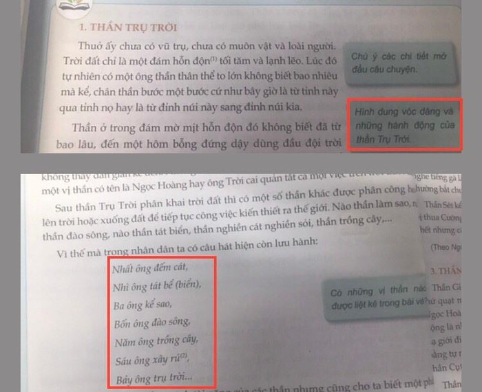 Cách viết hoa các vị thần trong sách Kết nối tri thức với cuộc sống cũng khác với sách Chân trời sáng tạo và sách Cánh Diều. (Ảnh: Ánh Dương) Cách viết hoa các vị thần trong sách Kết nối tri thức với cuộc sống cũng khác với sách Chân trời sáng tạo và sách Cánh Diều. (Ảnh: Ánh Dương)