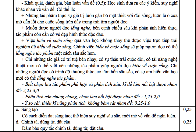 Đáp án môn Ngữ văn thi tuyển sinh 10 năm 2020 của Sở Giáo dục Thành phố Hồ Chí Minh. (Ảnh: Hương Ly) Đáp án môn Ngữ văn thi tuyển sinh 10 năm 2020 của Sở Giáo dục Thành phố Hồ Chí Minh. (Ảnh: Hương Ly)