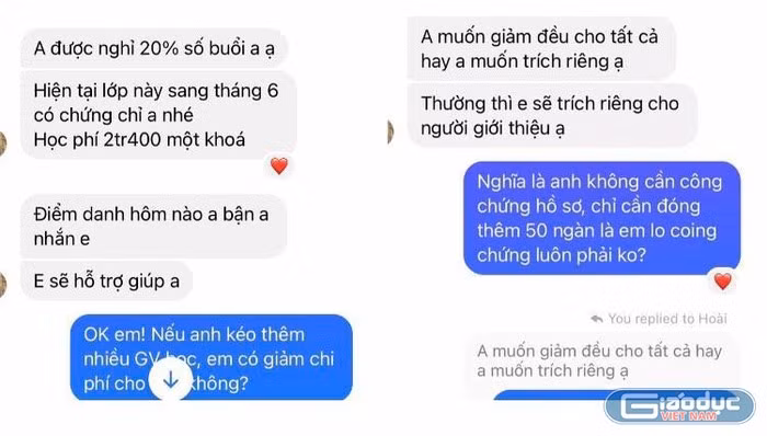 Mạng xã hội có tình trạng chèo kéo giáo viên học chứng chỉ chức danh nghề nghiệp. (Ảnh: Cao Nguyên)