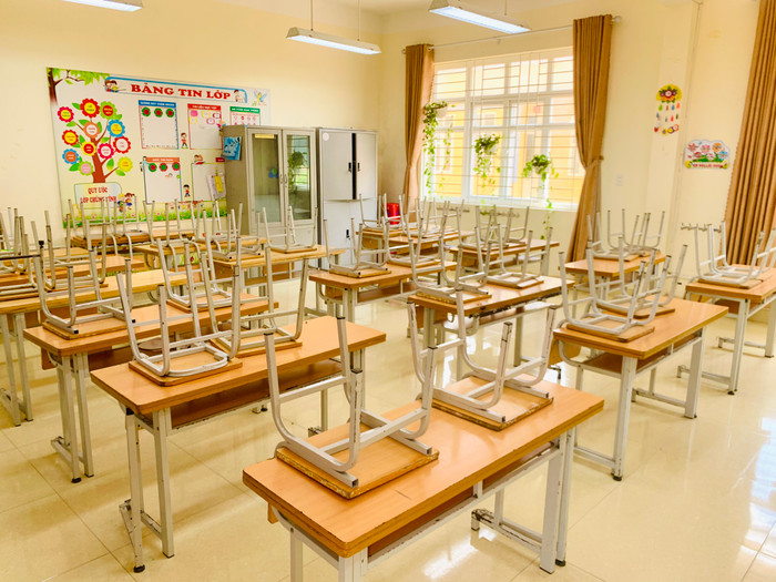 Trường Tiểu học và Trung học cơ sở Núi Mằn sẵn sàng các điều kiện cho năm học mới (Ảnh: Phạm Linh) Trường Tiểu học và Trung học cơ sở Núi Mằn sẵn sàng các điều kiện cho năm học mới (Ảnh: Phạm Linh)