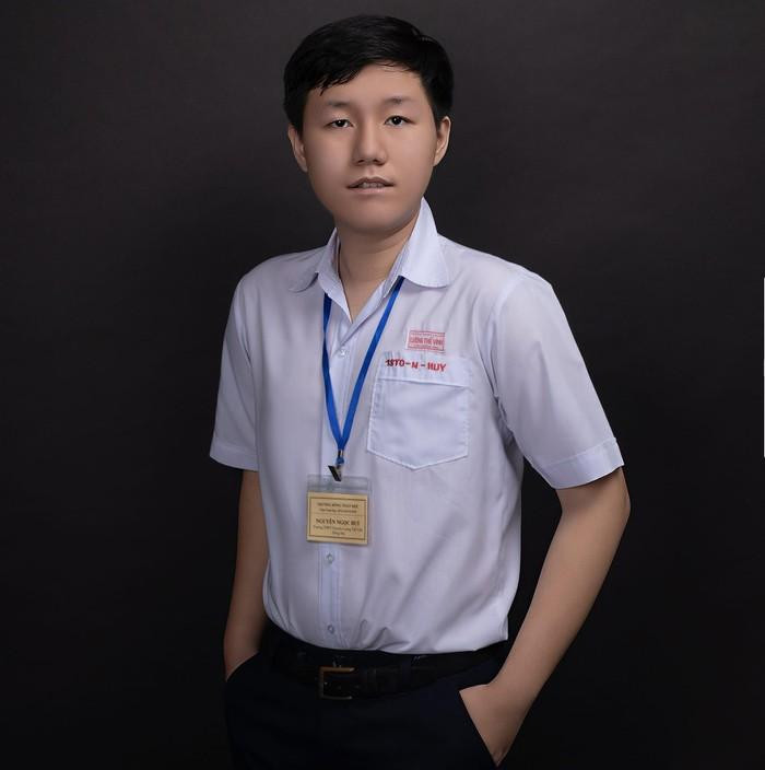 Nguyễn Ngọc Huy, học sinh Trường Trung học Lương Thế Vinh thành phố Biên Hòa, tỉnh Đồng Nai (Ảnh nhân vật cung cấp) Nguyễn Ngọc Huy, học sinh Trường Trung học Lương Thế Vinh thành phố Biên Hòa, tỉnh Đồng Nai (Ảnh nhân vật cung cấp)