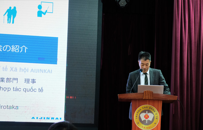 Ông Minami Hirotaka - Hội đồng chủ tịch quản lí Phòng hợp tác quốc tế, Tập đoàn Y tế Xã hội Aijinkai. GDVN_3.JPG