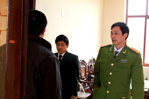 Ông Lê Văn Hiền tại buổi làm việc