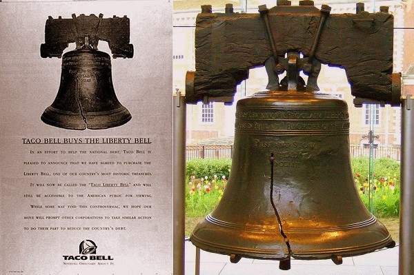 Biểu tượng nước Mỹ trở thành nạn nhân trong ngày Cá tháng Tư. Biểu tượng nước Mỹ trở thành nạn nhân trong ngày Cá tháng Tư.