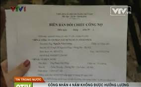 Biên bản đối chiếu công nợ (Ảnh chụp từ clip VTV)