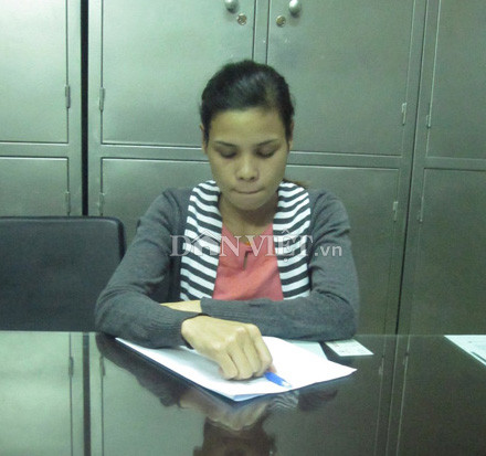 Thủ phạm Nguyễn Thị Lệ, 29 tuổi, quê ở Bắc Giang thừa nhận hành vi bắt cóc cháu Trường Thủ phạm Nguyễn Thị Lệ, 29 tuổi, quê ở Bắc Giang thừa nhận hành vi bắt cóc cháu Trường